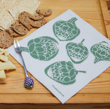 Load image into Gallery viewer, Artichokes Swedish Dishcloth