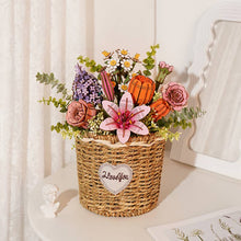 Load image into Gallery viewer, 3D Wooden Flower Puzzle: Pink Lilly