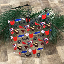 Load image into Gallery viewer, Iconic Ohio ornament- clear acrylic