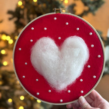 Load image into Gallery viewer, Felted Valentine Hoop Art