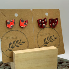 Load image into Gallery viewer, Ohio Buckeye Candy earrings- studs and dangles