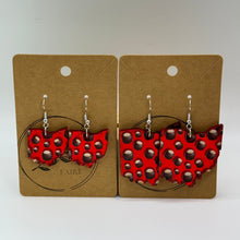Load image into Gallery viewer, Ohio Buckeye Candy earrings- studs and dangles