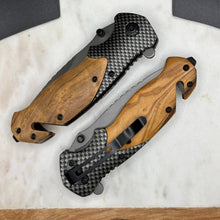 Load image into Gallery viewer, Olive Handle Stainless Knife- Customize me!