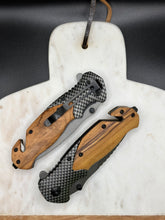 Load image into Gallery viewer, Olive Handle Stainless Knife- Customize me!