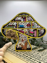 Load image into Gallery viewer, Mini Bookshelf- Yellow Mushroom