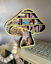 Load image into Gallery viewer, Mini Bookshelf- Yellow Mushroom