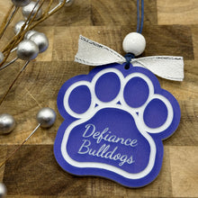 Load image into Gallery viewer, Defiance Bulldogs ornament- two styles