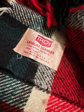 Load image into Gallery viewer, Vintage Troy Leisure Blanket- beautiful Christmas colors!