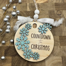 Load image into Gallery viewer, Christmas Countdown interactive ornament- two colors available