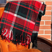 Load image into Gallery viewer, Vintage Troy Leisure Blanket- beautiful Christmas colors!