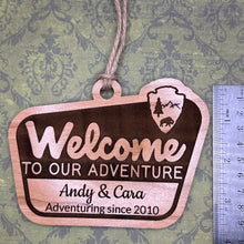 Load image into Gallery viewer, Our Adventure ornament- customize me!