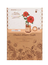 Load image into Gallery viewer, 3D Wooden Flower Puzzle: Red Camellia