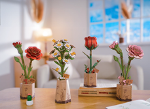 Load image into Gallery viewer, 3D Wooden Flower Puzzle: Chamomile