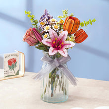 Load image into Gallery viewer, 3D Wooden Flower Puzzle: Pink Lilly
