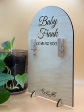 Load image into Gallery viewer, Baby Sonogram Photo Plaque- Custom made