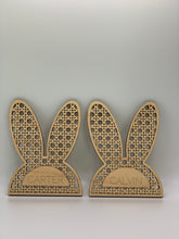 Load image into Gallery viewer, Bunny wood gift tag- customize it!