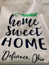 Load image into Gallery viewer, Defiance, Ohio Home Sweet Home Tote Bag - EcoFriendly