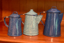 Load image into Gallery viewer, Vintage speckled coffee kettles- 3 available