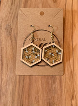 Load image into Gallery viewer, Honey Bee Hive earrings