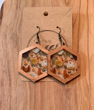 Load image into Gallery viewer, Crazy about Chickens- earrings