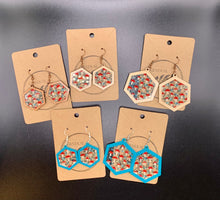 Load image into Gallery viewer, Mushrooms- Red Cap- earrings