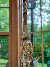 Load image into Gallery viewer, Macrame Vintage Ball jar with solar fairy lights