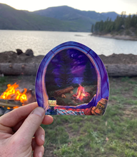 Load image into Gallery viewer, Tent View Campfire- sticker