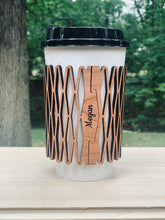 Load image into Gallery viewer, Coffee sleeve with natural hinge- customization available