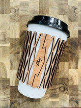 Load image into Gallery viewer, Coffee sleeve with natural hinge- customization available