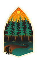 Load image into Gallery viewer, Among the Pines- sticker