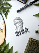 Load image into Gallery viewer, Literary Figures Collection- Stephen King Vinyl Sticker