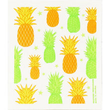 Load image into Gallery viewer, Pineapples Swedish Dishcloth