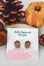 Load image into Gallery viewer, Acorn Wood Studs