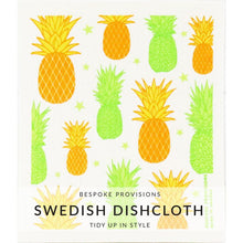 Load image into Gallery viewer, Pineapples Swedish Dishcloth