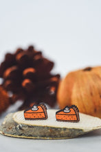 Load image into Gallery viewer, Pumpkin Pie Wood Studs