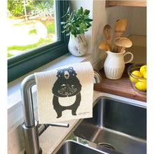 Load image into Gallery viewer, Bear with Mountains Swedish Dishcloth