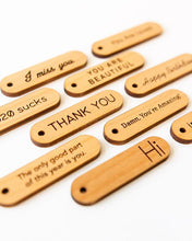 Load image into Gallery viewer, Mini Dried Floral Vase & Wood Gift Tag- I miss you