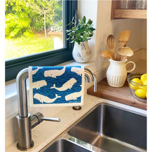 Load image into Gallery viewer, Whales Swedish Dishcloth