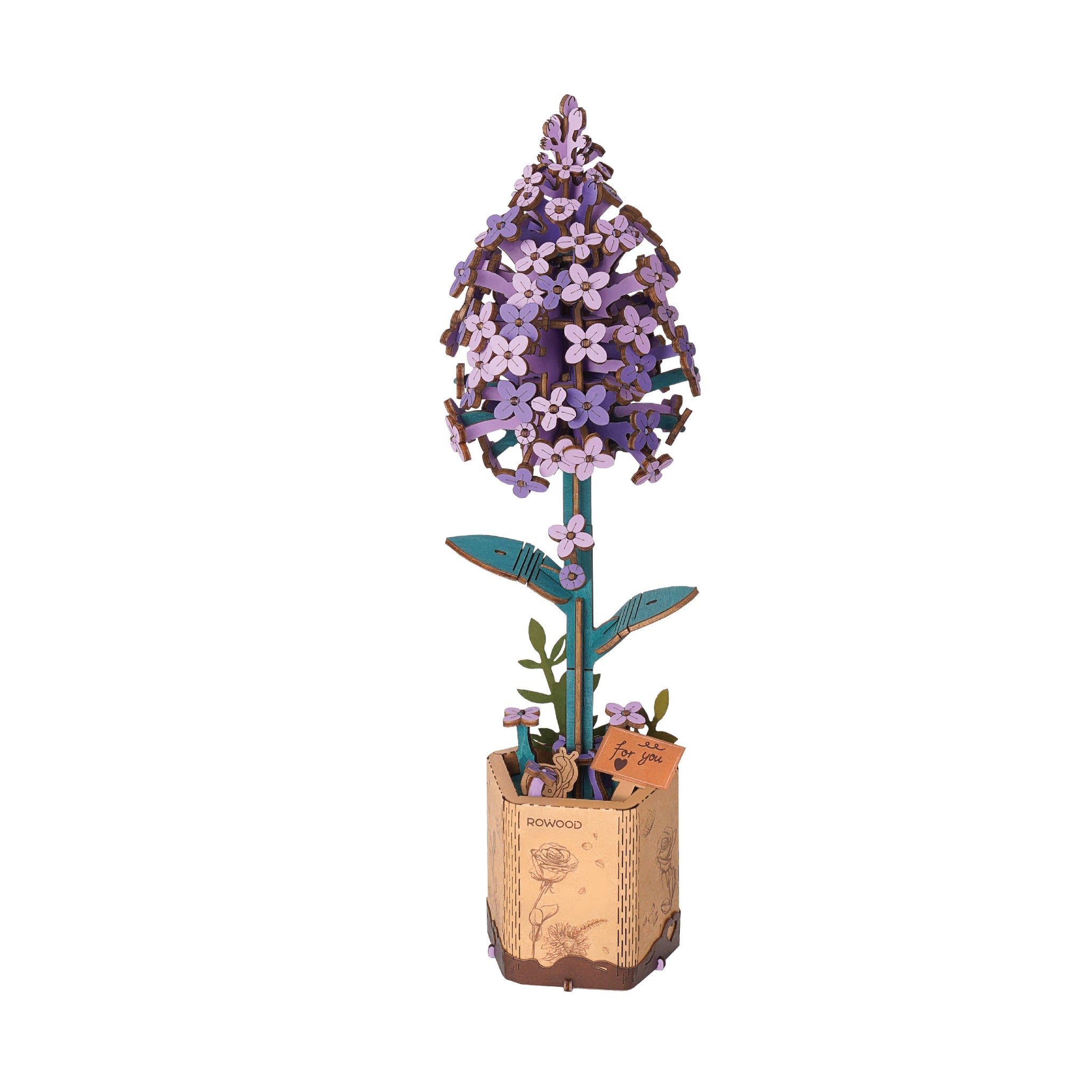 3D Wooden Flower Puzzle: Lilac – General Faire