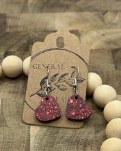 Load image into Gallery viewer, Sparkle heart earrings
