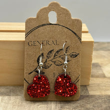 Load image into Gallery viewer, Sparkle heart earrings
