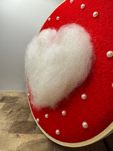Load image into Gallery viewer, Felted Valentine Hoop Art
