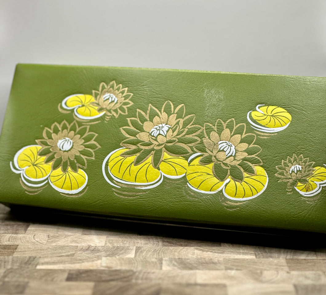 Vintage Glove Box- Water Lillies