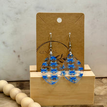 Load image into Gallery viewer, Blue crab earrings
