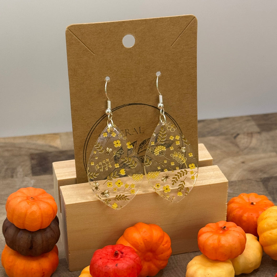 Fall floral earrings