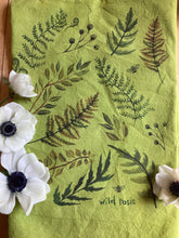 Load image into Gallery viewer, Ferns • Hand Dyed Tea Towel
