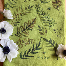 Load image into Gallery viewer, Ferns • Hand Dyed Tea Towel
