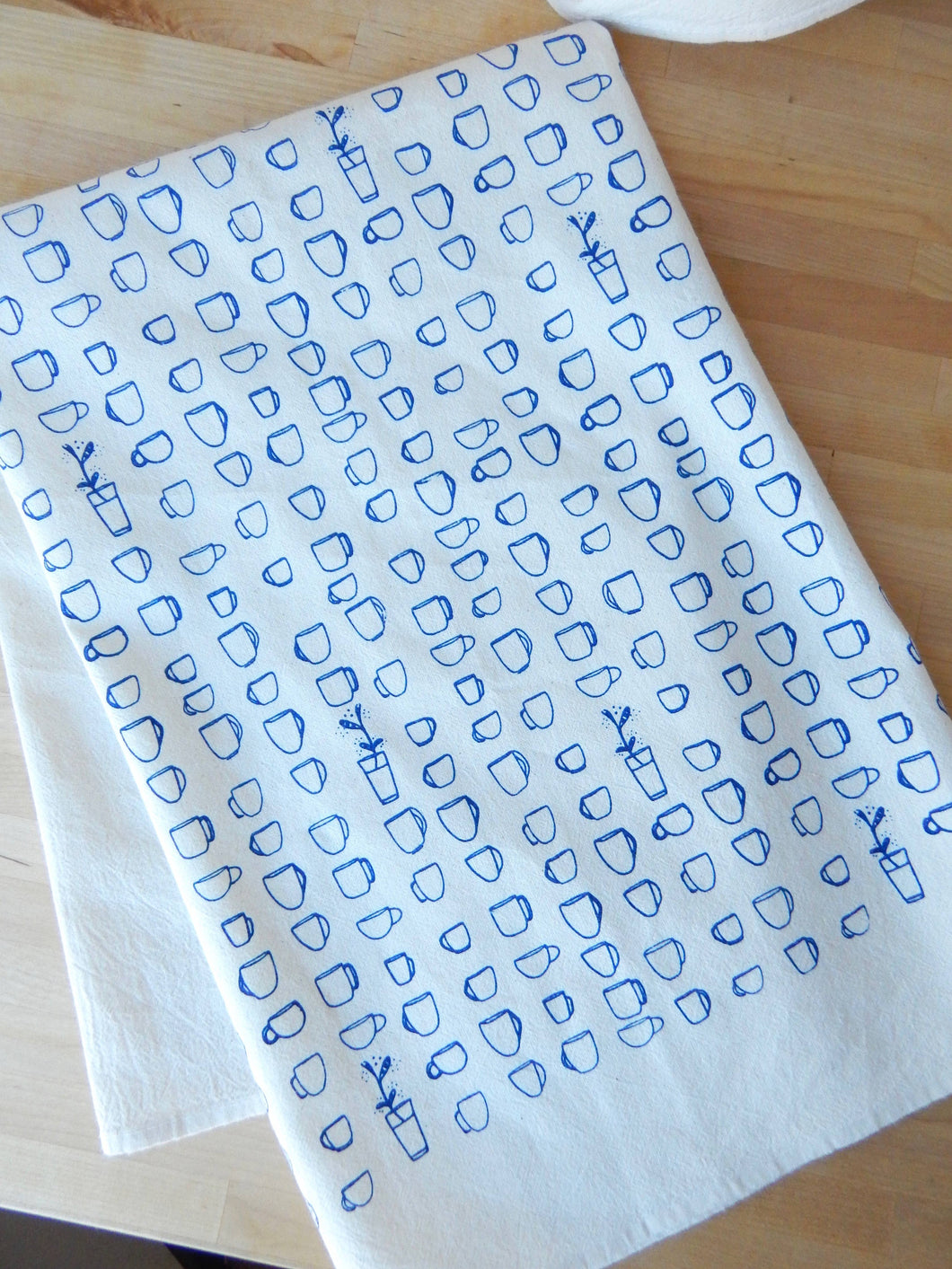 Teacup Cotton Kitchen Towel, Tea Towel