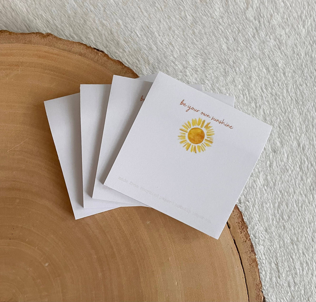 Recycled Sticky Notes | Be Your Own Sunshine