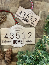 Load image into Gallery viewer, Zip Code Hometown Holiday Collection- Ornament- customize me!
